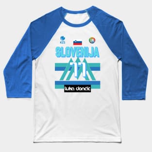 Luka Doncic Slovenija Fan Design Baseball T-Shirt